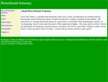 Tablet Screenshot of horsefriendarmoury.com
